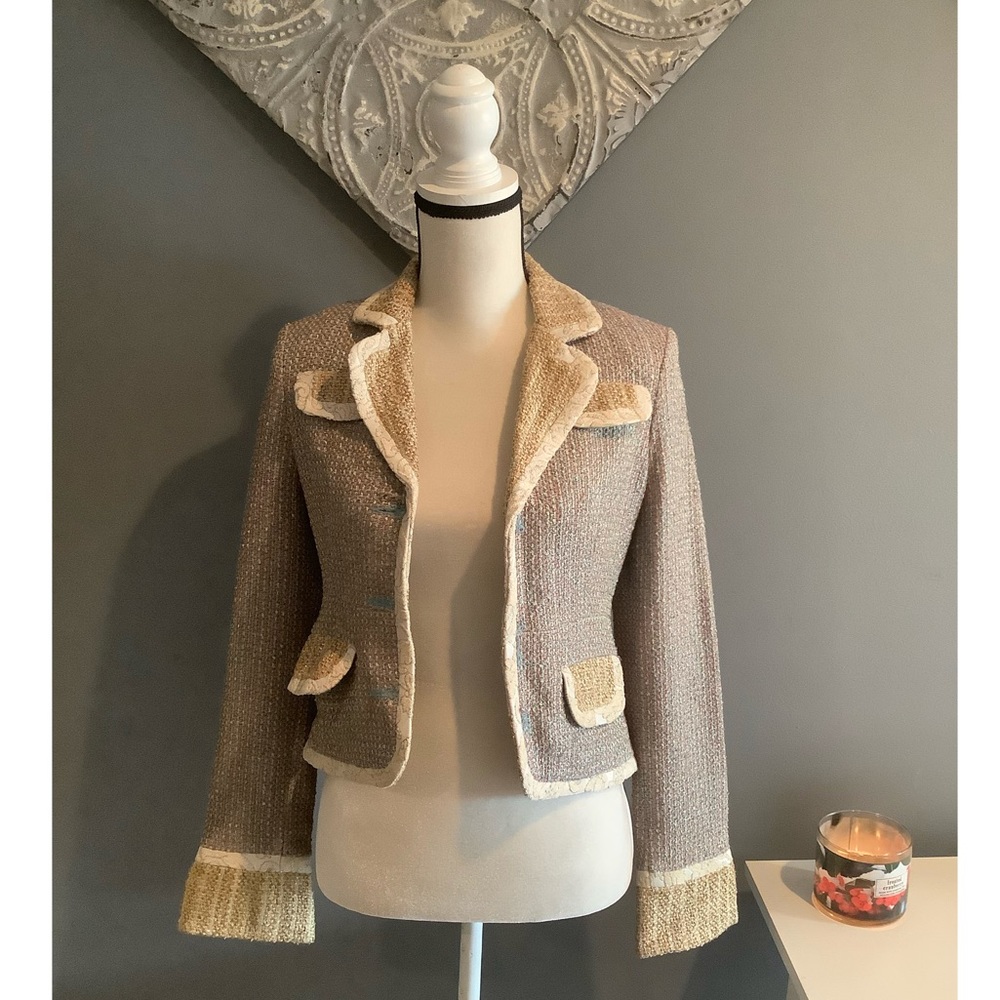 NWOT TRUE MEANING Vintage Multicolor Tweed Blazer